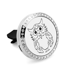 Rhinestone mom & kid Essential Oil Car Diffuser Locket Vent Clip 316L Stain