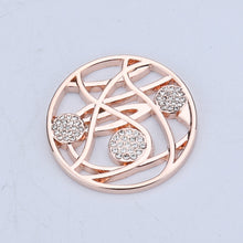 2017 Design my coin 33mm disc silver color alloy Crystal pendant Suitable f