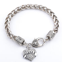 Rhinestone Heart Bracelet Letters MOM SISTER NANA MIMI nana niece nurse tea