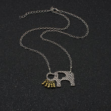 Elephant And Her Little Peanuts Necklace MOM Baby Love Fiercely Protective