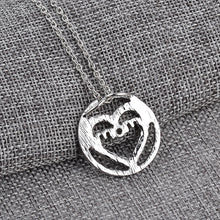 Mom Heart Full Rhinestone Silver Gold Pendant Necklace Sweater Chain For Mo