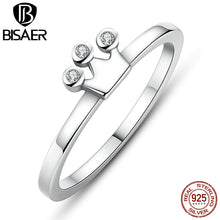 925 Sterling Silver Stackable Heart ,Crown ,Selfless Mom Ring for Women Cle
