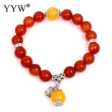 YYW New Designs Ethnic Women Mom Real Red Stone Beaded Strand Charm Dangle