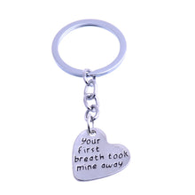 Silver You First Breath Took Mine Away Keyring For Mothers Gifts Bithday Mo