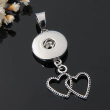 Fashion XL5001 5009 Charming Hearts Love MOM Metal snap Pendant necklace 50
