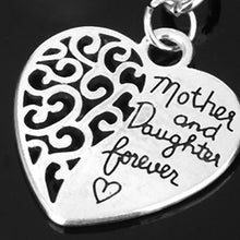 Mother and Daughter Forever Love Hollow Heart Key Ring Mother's Day Gift Ke