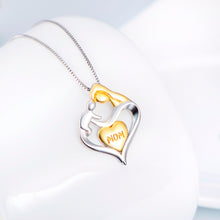 GNX10235 YFN 925 Sterling Silver Mother Love Necklace Mom And Child Gold Co