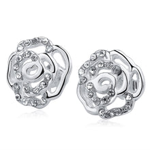 GAGAFEEL Flower Stud Pending 925 Sterling Silver  Earrings For Women Girls