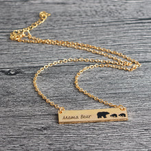 QIHE JEWELRY Bar Necklace Mama Bear Necklace New Mom Necklace Gifts For Mom