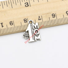 28pcs Tibetan Silver Plated One Mom Charm Pendants for Jewelry Making DIY H