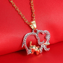 YimYik New Fashion Style Double Elephant Necklaces Mama Baby Pendants for w