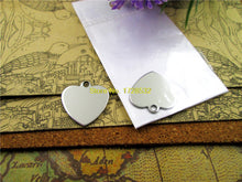 20pcs  stainless steel charms "MOM heart" 5 style for choosing   DIY Charms