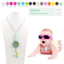 New DIY Handmade Necklace For Mom BPA Free Silicone Baby Teething Necklace