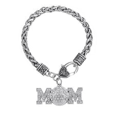 Skyrim Baseball softball mom bracelet jewelry rhinestone fashion antique si