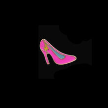 red pink rose Enamel Pin Set hand mouth lips High heels car heart pins and