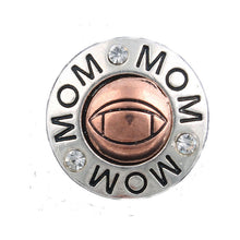 Mix Styles Football Soccer Baseball Mom Sports Metal Snap Buttons Fit 18mm