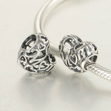 Openwork Heart Mom Charms Beads 925 Sterling Silver Jewelry Fits Pandora St