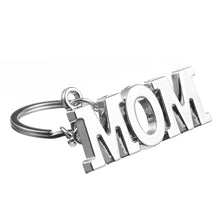 High Grade Antique Silver Plated MOM Pendant  Keychain Key Ring For Women M