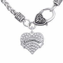 Lemegeton White Crystal Heart Pendant  Necklaces MOM THE BRIDE  BRIDESMAID