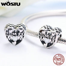 WOSTU Hot Sale 925 Sterling Silver Love For Mother Beads Fit Original Pando