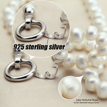 Multilayer freshwater pearl necklace set women,real wedding natural pearl n