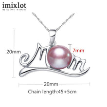 Imixlot Mom Letter Necklaces & Pendants Family Jewelry Personalized Silver