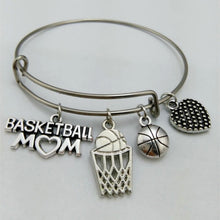my shape Sporty Style Basketball Mom Charm Stainless Steel Adjustable Wire