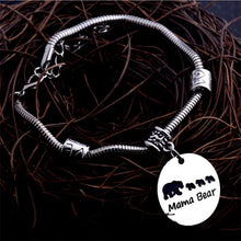 2017 Fashioable Love Mom MAMA Bear Bracelet Bangle For Child Kids Baby Wome
