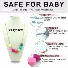 Silicone Teething Necklace Icosahedron Beads DIY Baby Teether BPA Free Food