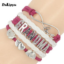 Drop Shipping Infinity Love Customised Text Bracelets Bangles Heart Charm H