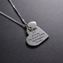 Stainless Steel Sweet Quote My Little Girl Yesterday My Daughter Forever Pe