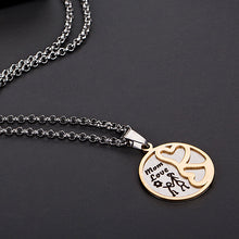 Abaicer Mother's Day Necklace Heart Link to Heart Mom Mother Love Pendant S