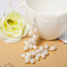 Freshwater pearl Drop earrings jewelry boucle d'oreille wedding earrings da