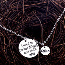 Mom Necklace I Used To Be Her Angel Love Family Mother's Day Necklaces Gift