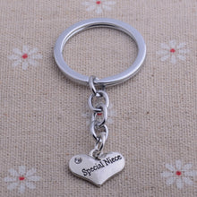 Heart Keyring Love Mothers Fathers Niece NANA Grandma Sisters Best Friends