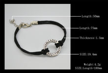 Lemegeton Simple Design Black Wax Cord Cheerleader /Dance/ Cheer Mom Word R