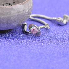 Handmake Jewelry Silver color plated Flowers for Mom Original Lampwork Char
