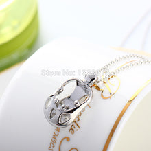 2016 Fashion Silver jewelry Charms Crystal Necklace Mom gift Mother's day J