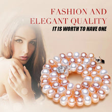 Freshwater real pearl necklace for women,wedding white natural pearl neckla