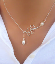 Hot Sale Luxury Leaf Imitation Pearl Necklace Circle Lariat Necklace Jewelr