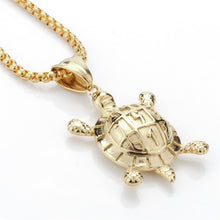 Turtle necklace for men women stainless steel pendant charm W chain jewelry
