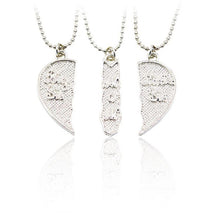 3pcs/set Pendant Necklace Engarved "Big Sis MOM Little Sis" Love Heart Pend