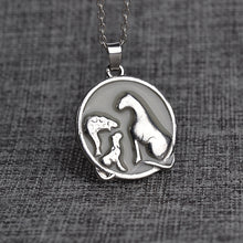 Women Fashion Jewelry Glow Necklace for Mom 2 Colors Luminous Lion Pendant