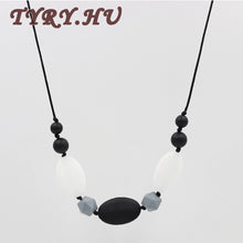 TYRY.HU FDA Approved Silicone Chew Teething Necklace for Mom Dad Teethers B