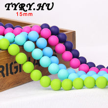 200pc 3 Sizes Round Beads 9mm 12mm 15mm Silicone Teething Beads Mix & Match