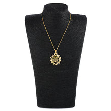 Ethlyn zircon Allah Pendant Necklace Islam Jewelry Women,Muslim Item Gold C