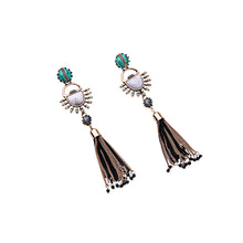 Women Classic Hot Alloy Tassel long Earrings Summer Ethnic Jewelry Accessor