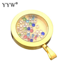 YYW New Designs Women Mom Gifts Gold color Stainless Steel Pendants Rhinest