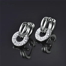 BUDONG 2017 Unique Round Drop Piercing Infinity Huggie Hoop Earring for Wom