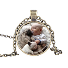 Personalized Photo Pendant Custom silver plated Necklace Photo of Your Baby